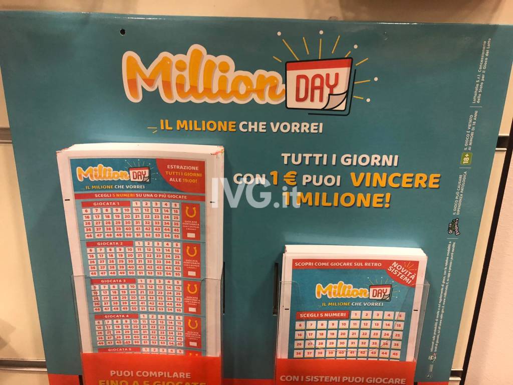 Vince 1 mln di euro giocando 1 euro fortunato giocatore del