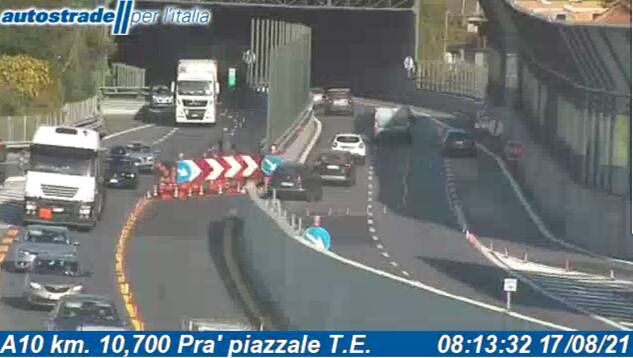 traffico e coda a10