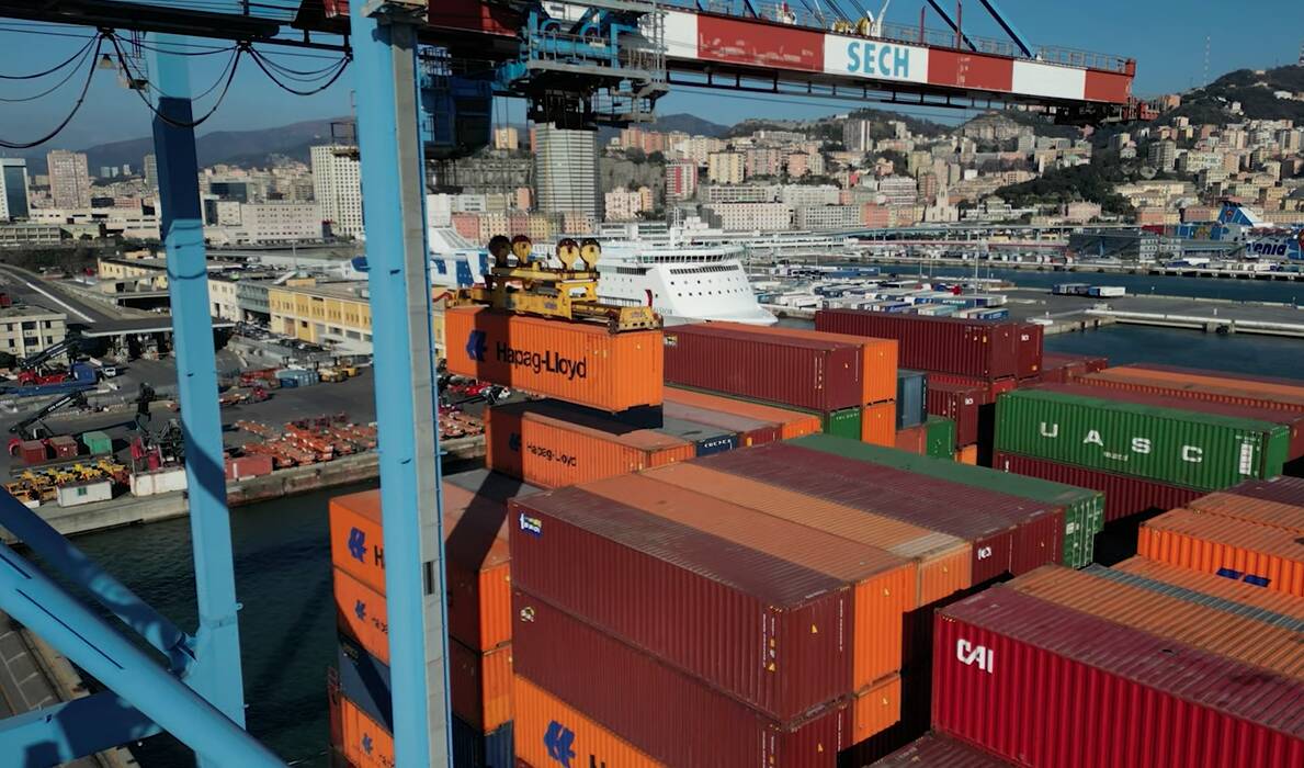 treni porto container parco rugna