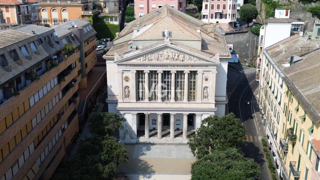 savona vista veduta dall'alto teatro chiabrera