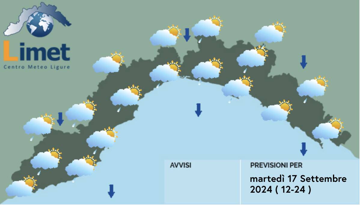 Meteo Liguria, tornano nuvole e pioggia: peggioramento a partire dal pomeriggio #adessonews