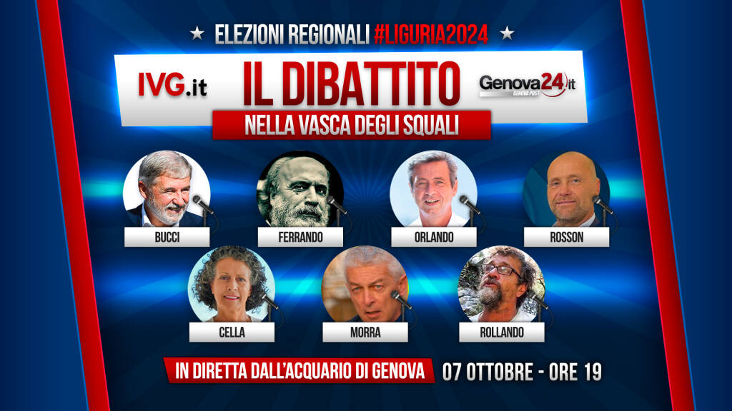 dibattito candidati elezioni regionali liguria