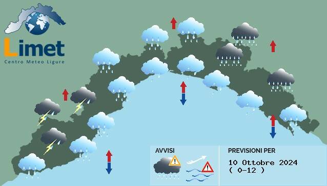 meteo 10 ottobre 2024