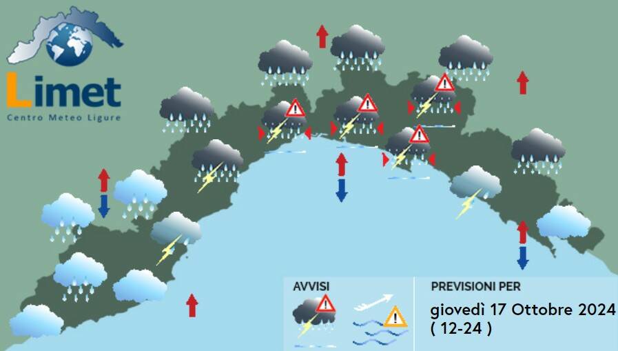 meteo 17 ottobre 2024