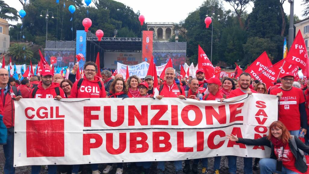 manifestazione roma sanità cgil