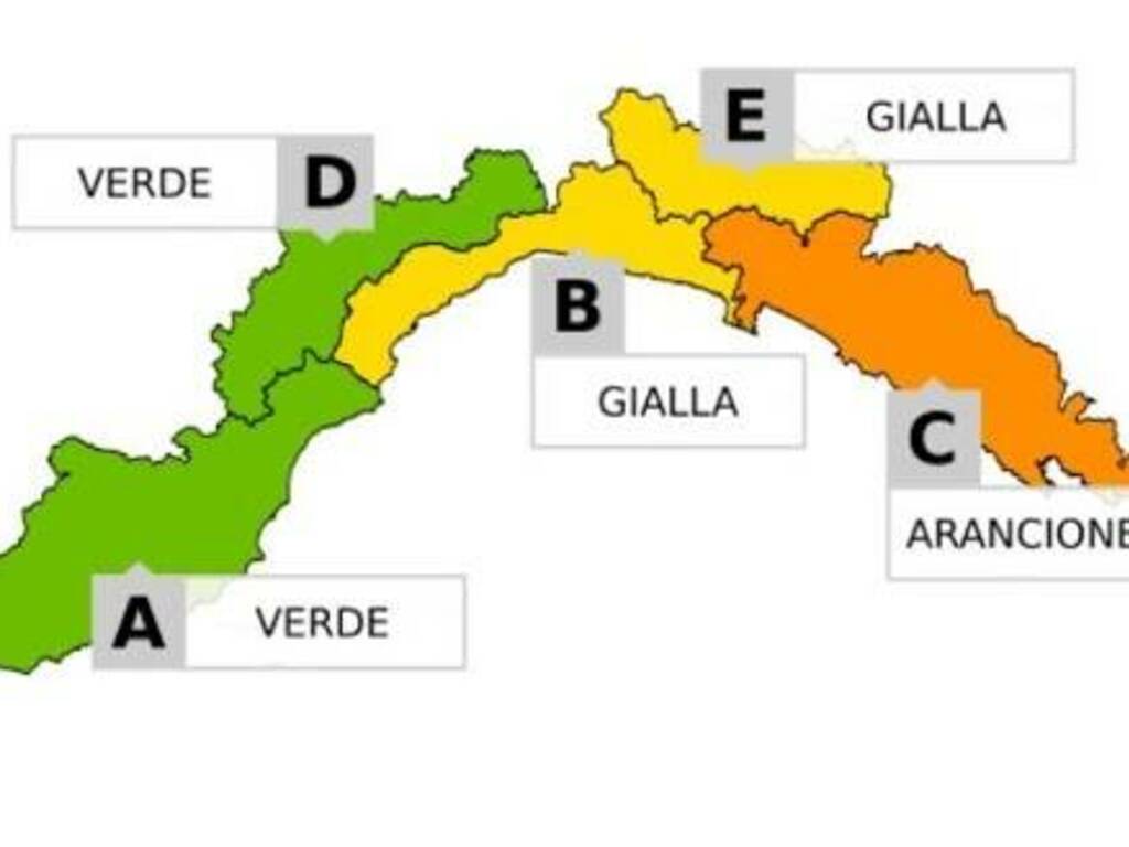 Torna il maltempo, scattano allerta gialla e arancione sulla Liguria