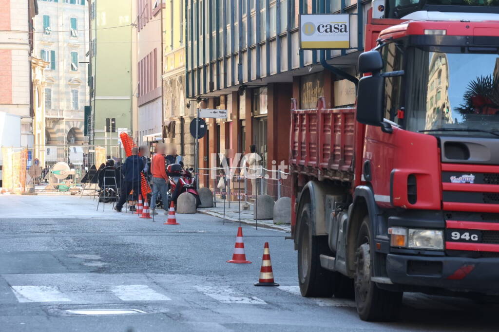 Savona, al via i lavori in via dei Mille