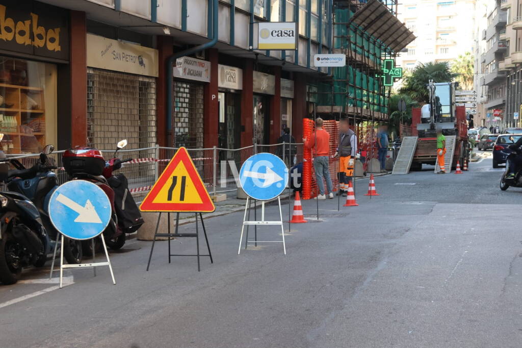 Savona, al via i lavori in via dei Mille