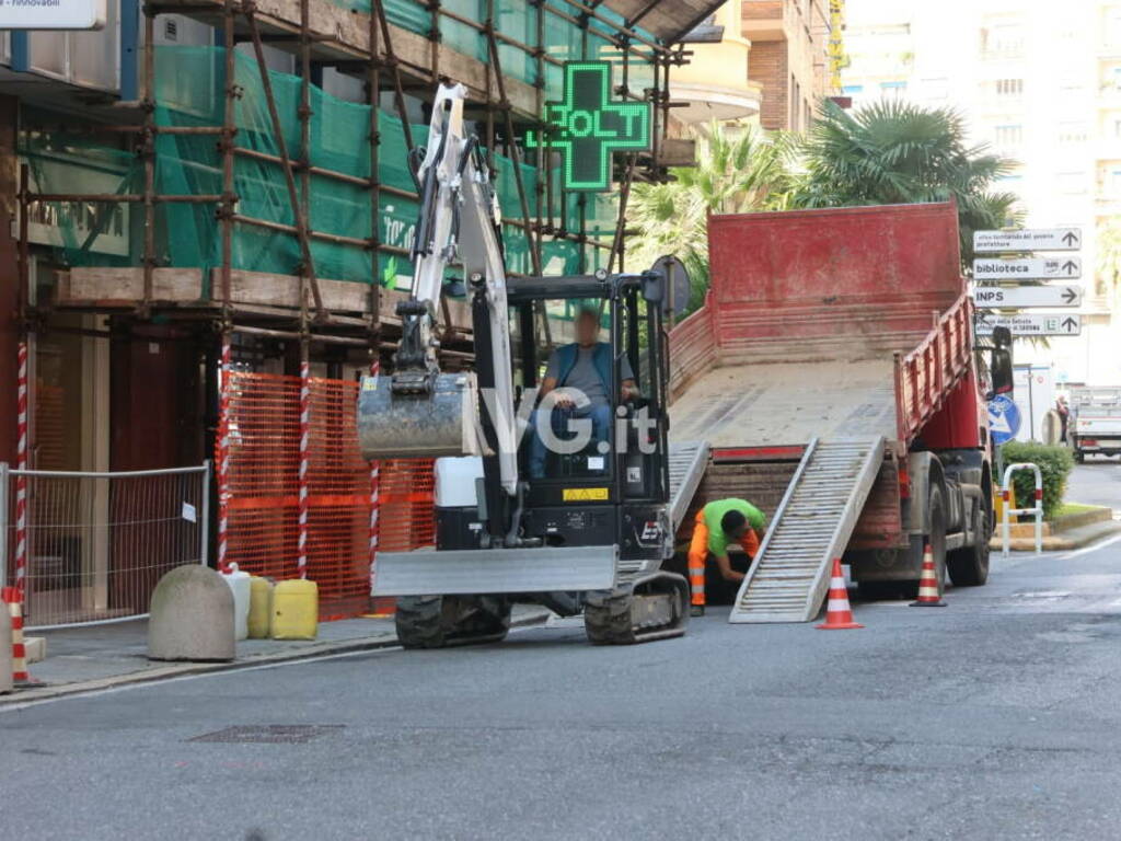 Savona, al via i lavori in via dei Mille