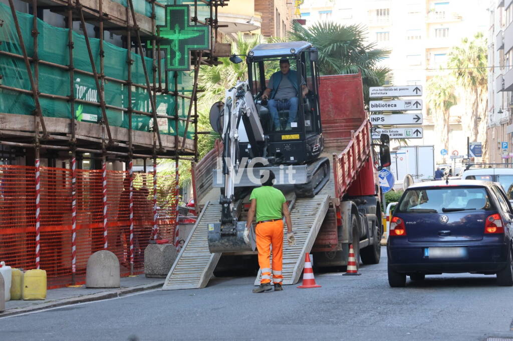 Savona, al via i lavori in via dei Mille