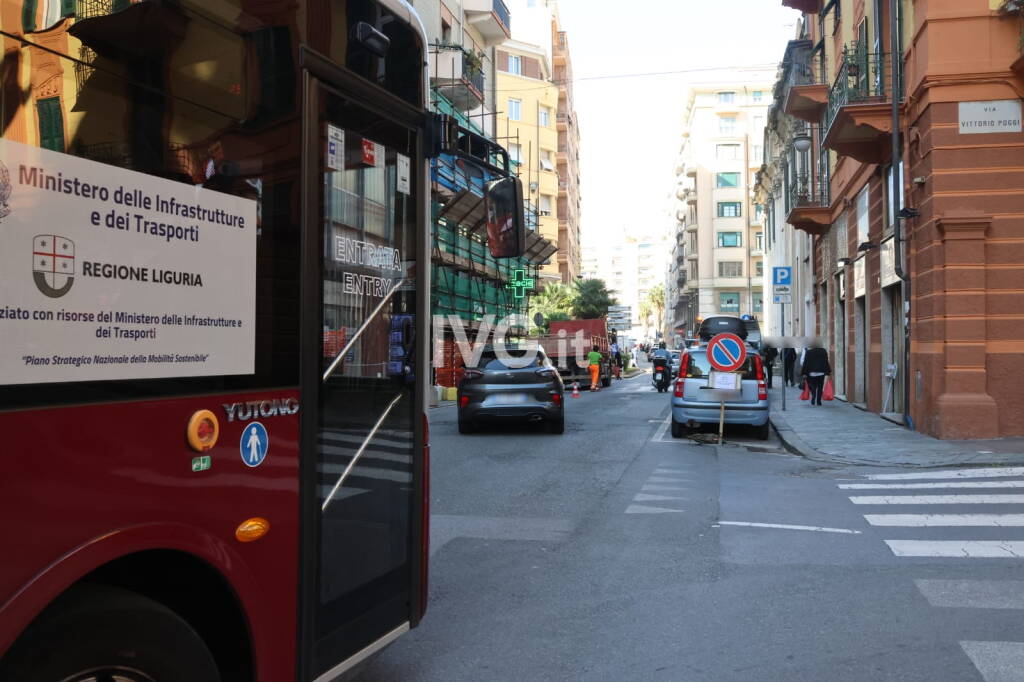 Savona, al via i lavori in via dei Mille