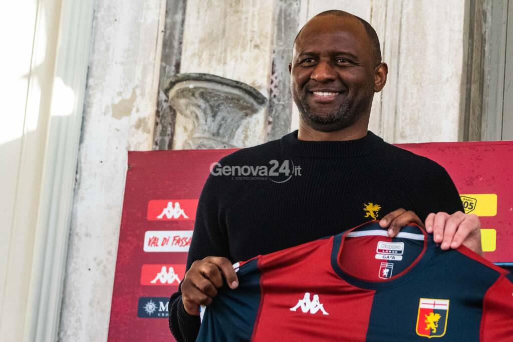 Conferenza stampa di presentazione di Patrick Vieira al Genoa