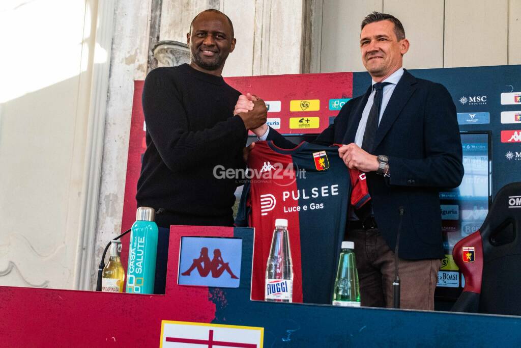 Conferenza stampa di presentazione di Patrick Vieira al Genoa