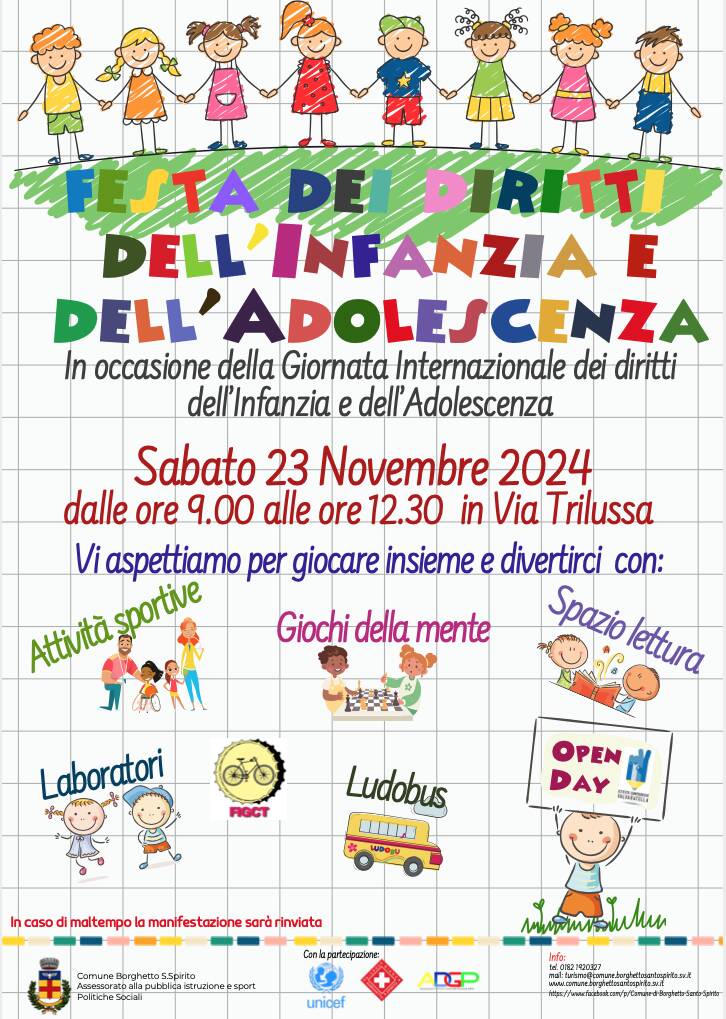 Festa dei diritti dell’infanzia e dell’adolescenza