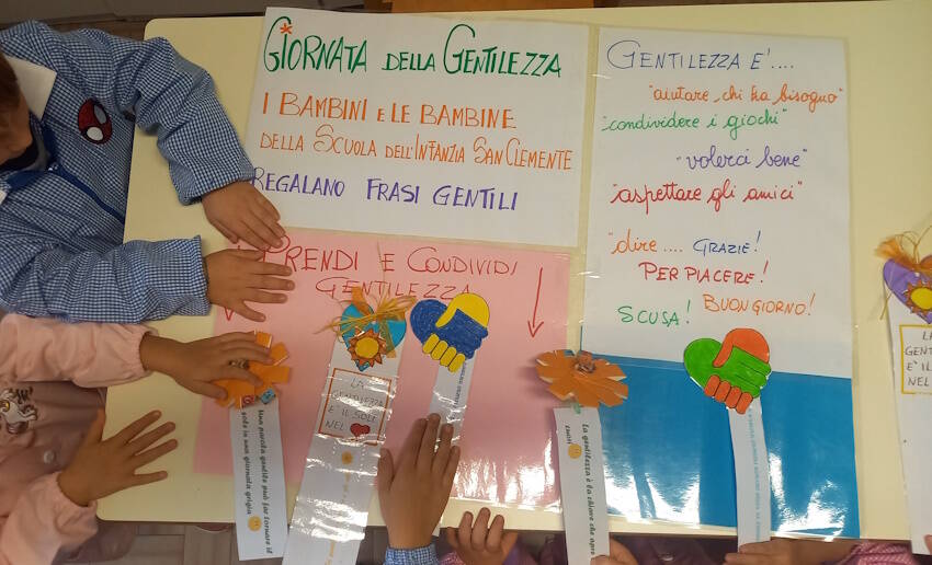 scuola dell’infanzia San Clemente Albenga gentilezza