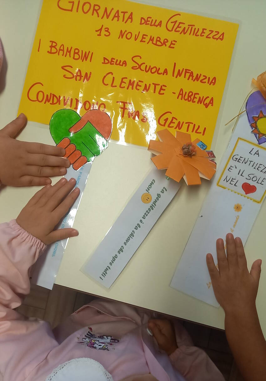 scuola dell’infanzia San Clemente Albenga gentilezza